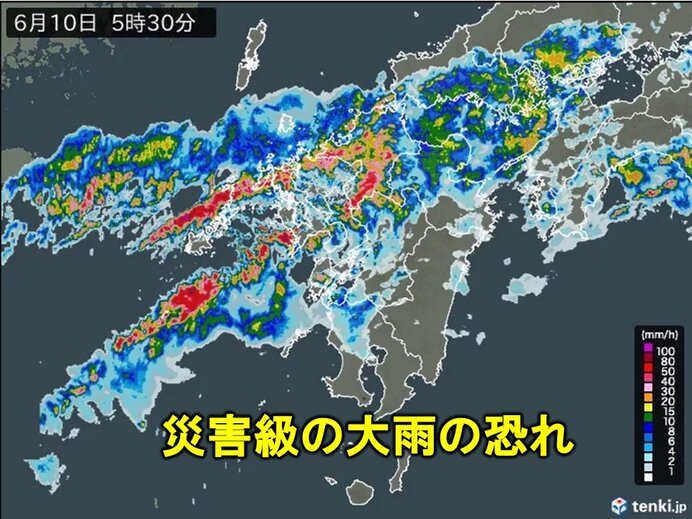 災害級の大雨の恐れ 10日は九州北部で線状降水帯発生か 中国地方～東海も激しい雨
