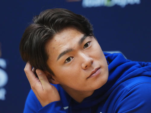 山本由伸 新しい髪形に「こんなところで話させて頂く話では…」第２戦先発へ前日会見／一問一答