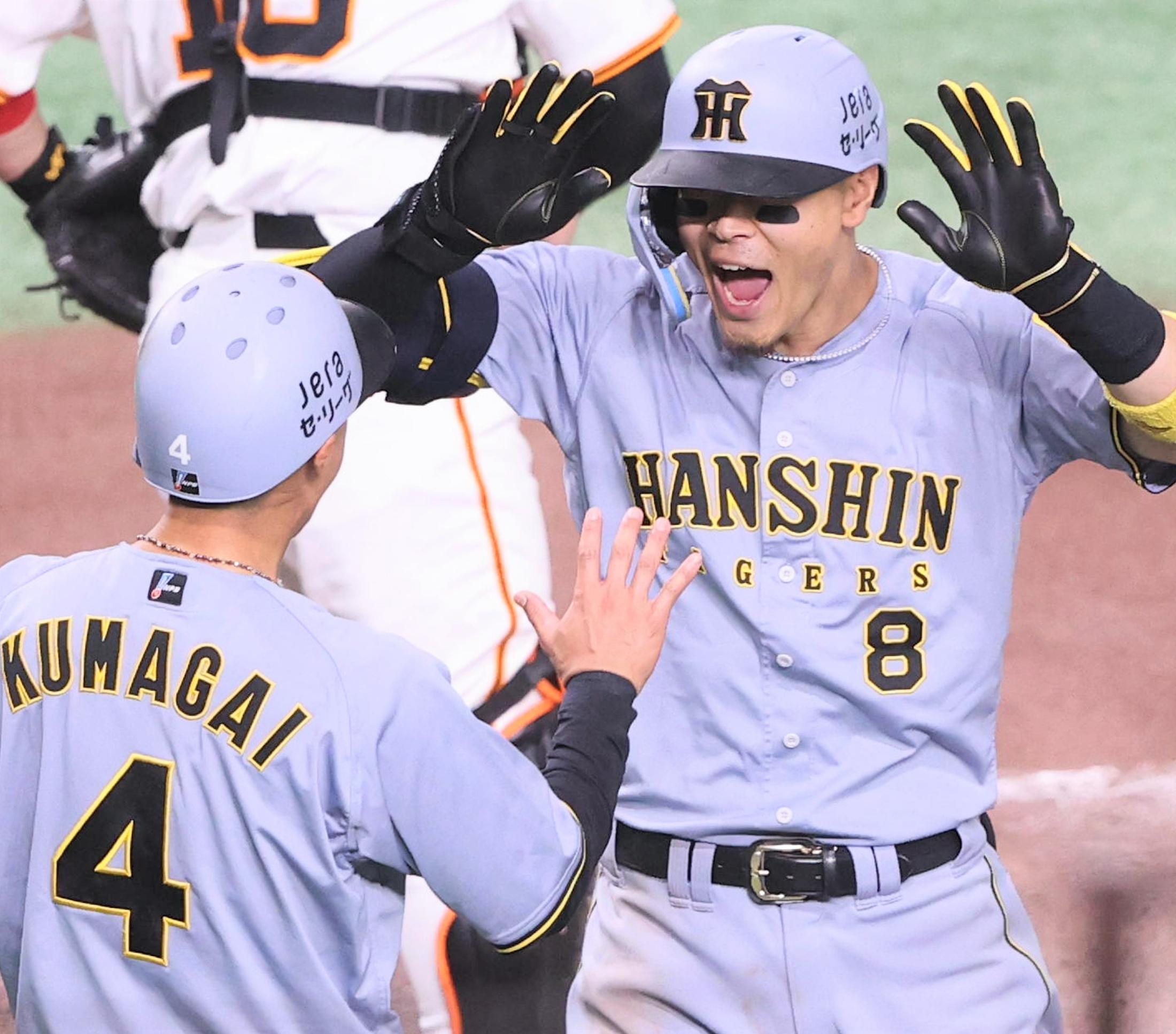 【阪神】延長戦の激勝 2連敗で止め巨人と10差！ 佐藤輝が決勝確信弾 11回にキング独走自己最多25号2ラン 坂本が追撃弾 投手陣6人で無失点