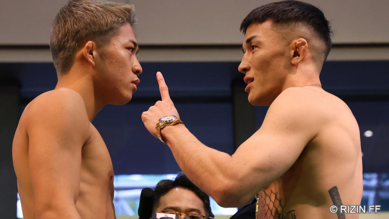 RIZIN LANDMARK 12 in KOBE 計量結果／フェイスオフ、身長差、リーチ差も掲載中