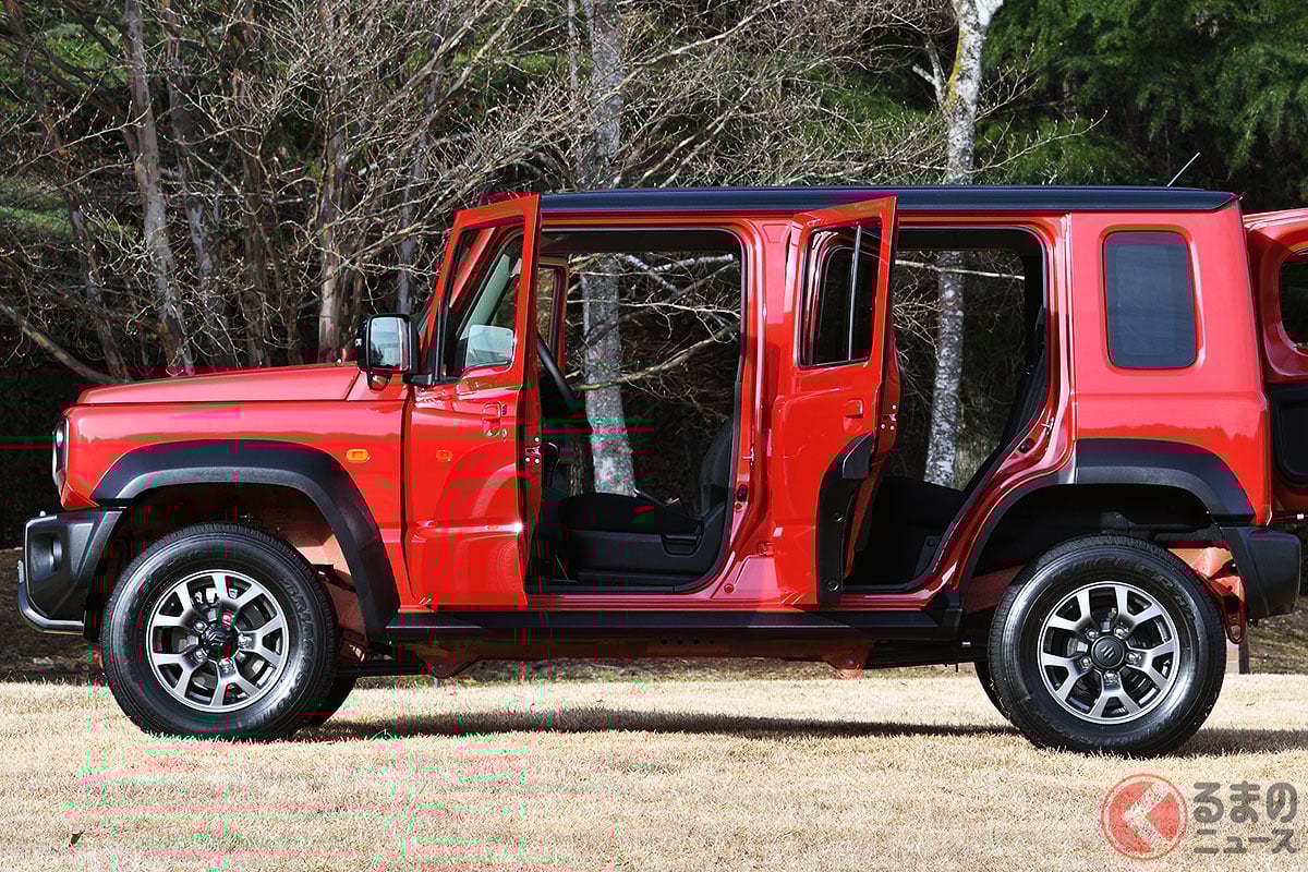 スズキ「ジムニー"5ドア"」受注再開に熱視線！ 納車は一気に「2年待ち」＆追加注文は衝撃の「12万台超え」!? 驚異的な「ノマド」人気で"SUVのトップ"になる？ 最新の販売状況は？