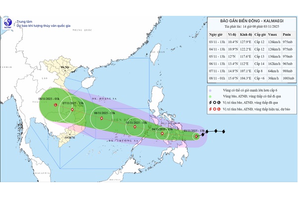 新たな台風(カルマエギ)発生、ベトナム方面へ [社会]