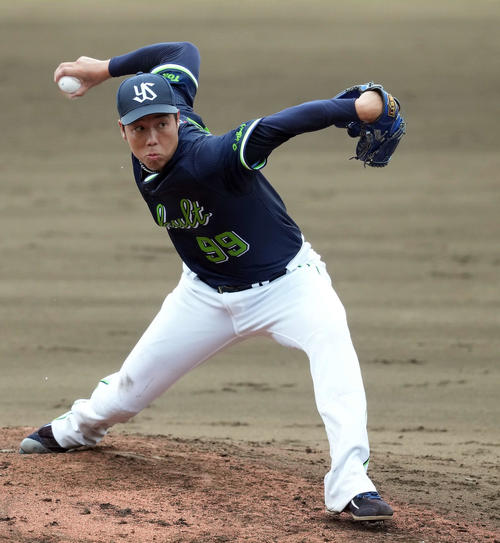 【ヤクルト】青柳晃洋が移籍後初登板、２軍戦２回途中２失点「ここだけ雨降ってないみたい」