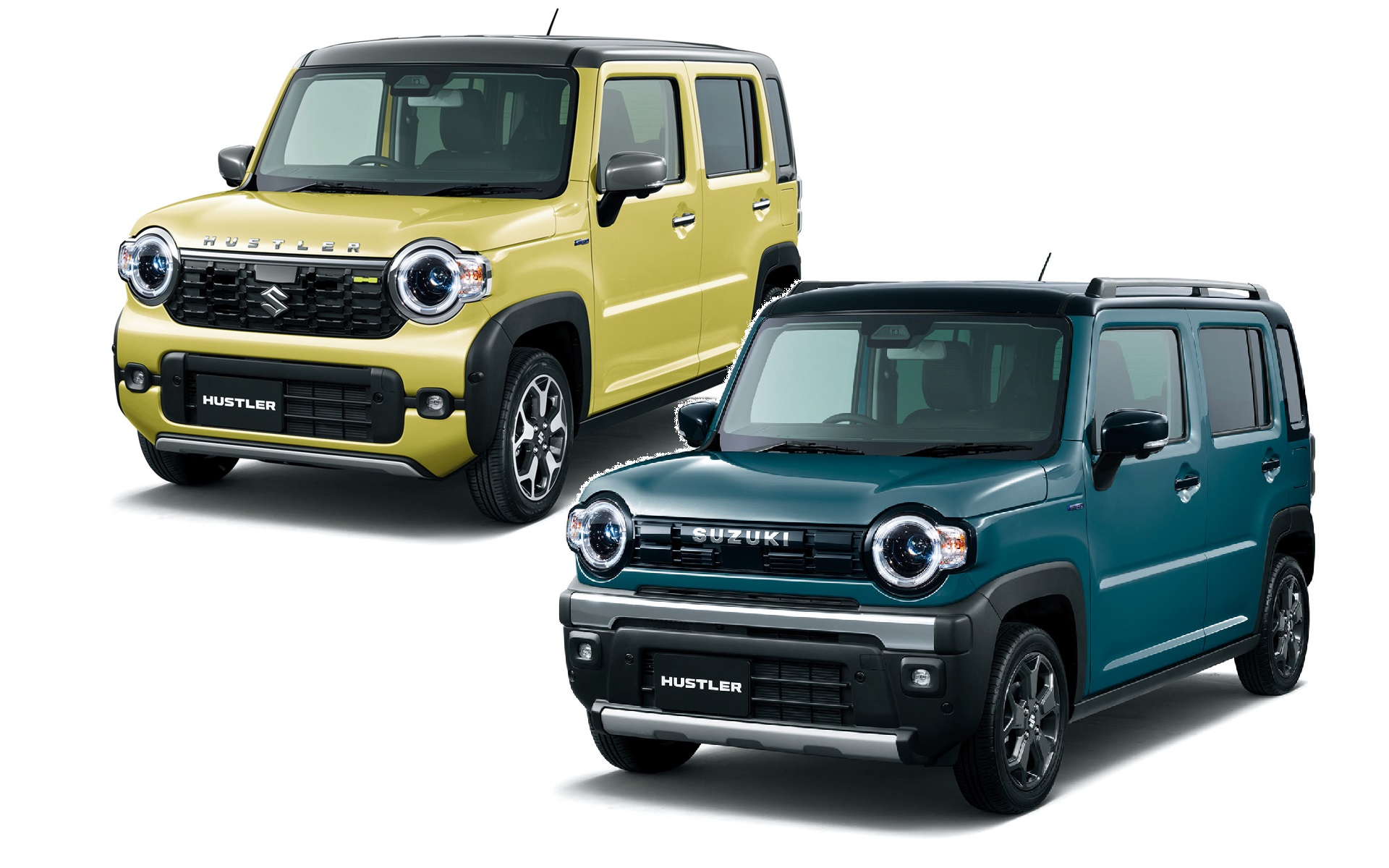 スズキ、「ハスラー」「ハスラータフワイルド」一部仕様変更 フロント意匠の変更と安全機能向上