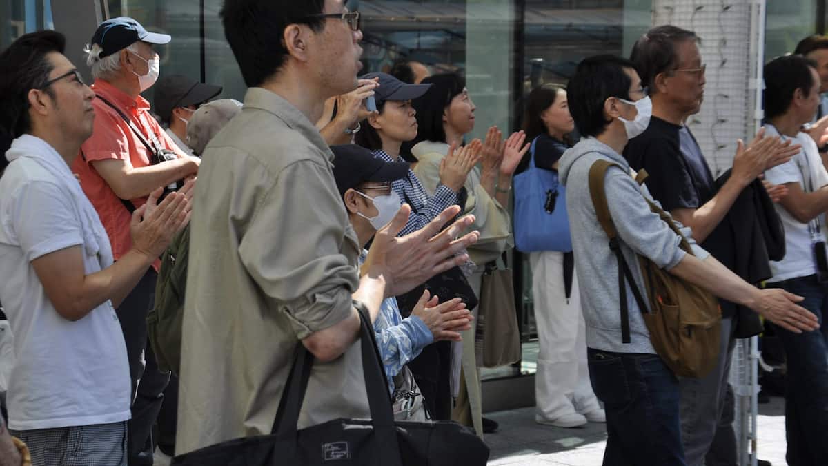 横浜市長選 夏日の中、各候補者が訴え パワハラ問題は有権者の評価が分かれる