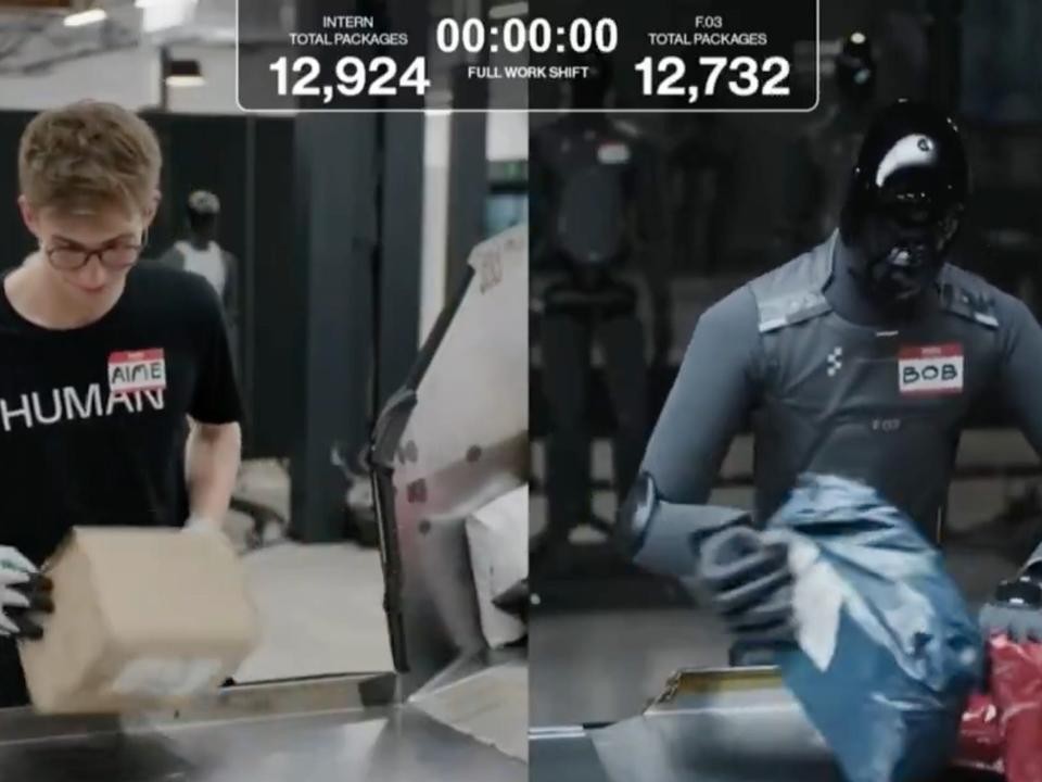 「人間が勝つのはこれが最後だろう」…人型ロボットと人間が荷物の仕分けを競争（海外）（BUSINESS INSIDER JAPAN）