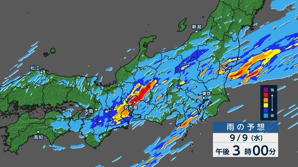 「気づけば大雨」帰宅時間帯に注意 東海で線状降水帯発生のおそれ 危険な雨エリアは都心や横浜市、豪雨被害の千葉市でも