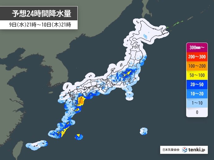 明日10日の関東甲信・東北は高確率で警報級の大雨の恐れ(気象予報士 牧 良幸 2025年07月09日)
