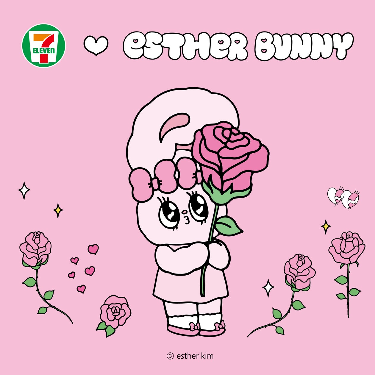 「エスターバニー」とセブン‐イレブンのコラボ開催！コラボスイーツなど計8品に加えお菓子やシール、シールバインダーも新登場！