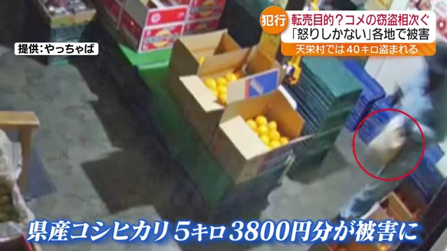 【映像】コメ窃盗の瞬間…店主は「怒りしかない」 福島
