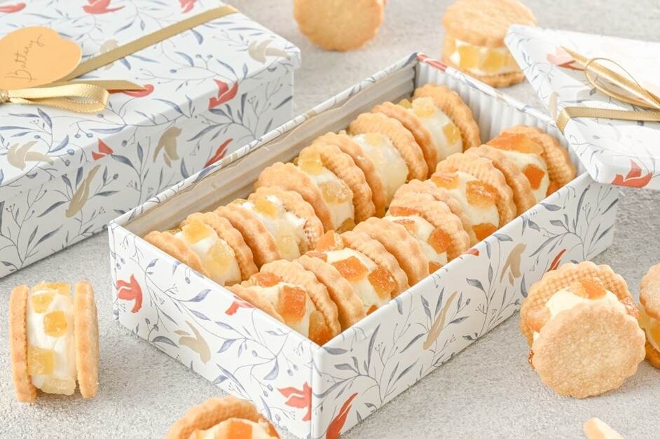 バタリー“レモン＆マンゴー”の夏限定バターサンド、濃厚バタークリームにドライフルーツをオン