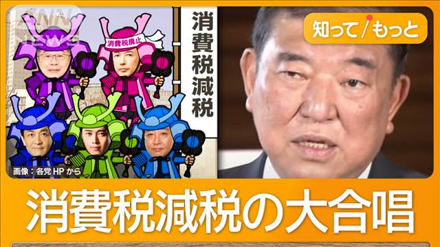 石破総理“消費減税を見送り”か コメ＆ガソリン安定狙う？ 野党は減税訴え