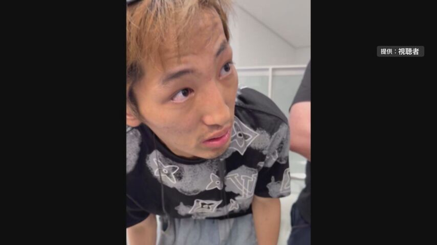 ネイルサロンに侵入する男 任意同行の様子がカメラに 現金約４０万円など盗んだ後に再び侵入 男を逮捕