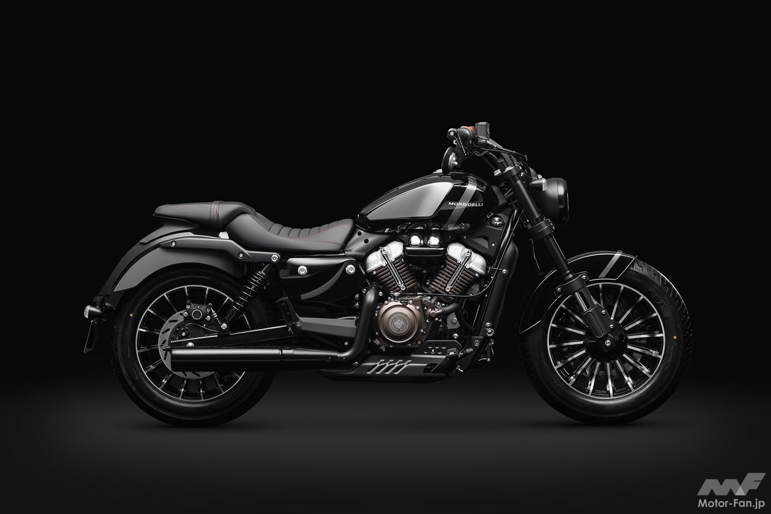 個性派250クルーザー東京モーターサイクルショーに登場！モルビデリ「C252V」とベンダ「NAPOLEON BOB 250」をプロトが日本導入