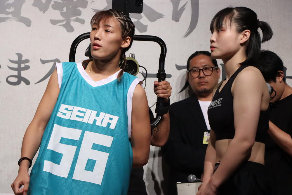 【RIZIN】伊澤星花とノンタイトルで対戦のシン・ユジンが52kgでも体重オーバー、激怒の伊澤「RIZINに出てきたことを後悔してもう2度と出さないようにしてあげたい」