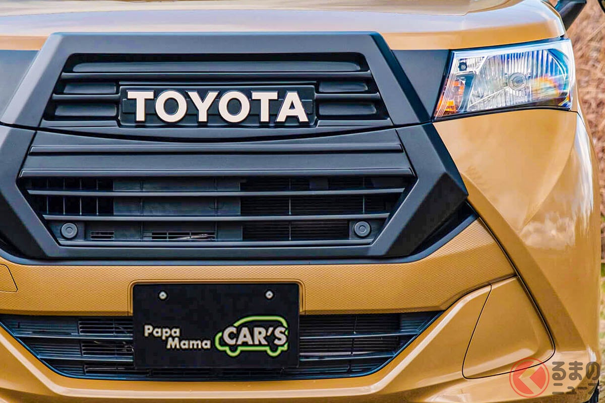 約169万円！ "デカグリル"採用のトヨタ「"5人乗り"スライドドアワゴン」！ 「TOYOTA」文字ロゴもイイ「SUVワゴン」ダンクとは