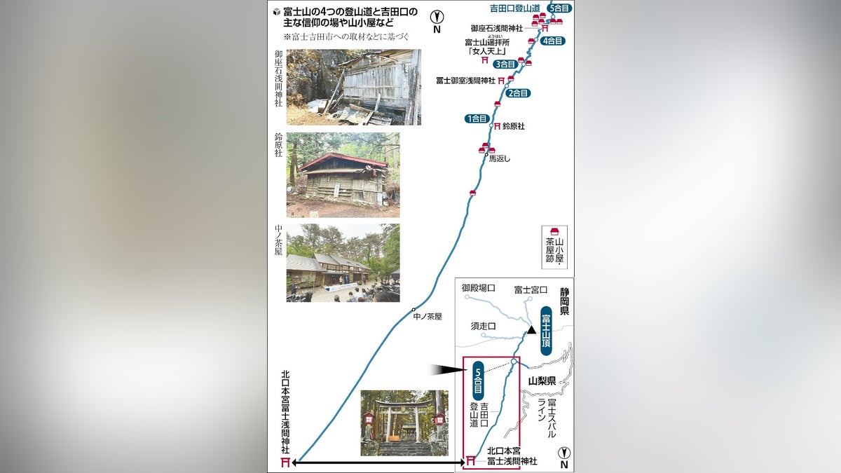 富士山に唯一麓から登れる「吉田口登山道」復活へ…１７０７年に建てられた中ノ茶屋リニューアル