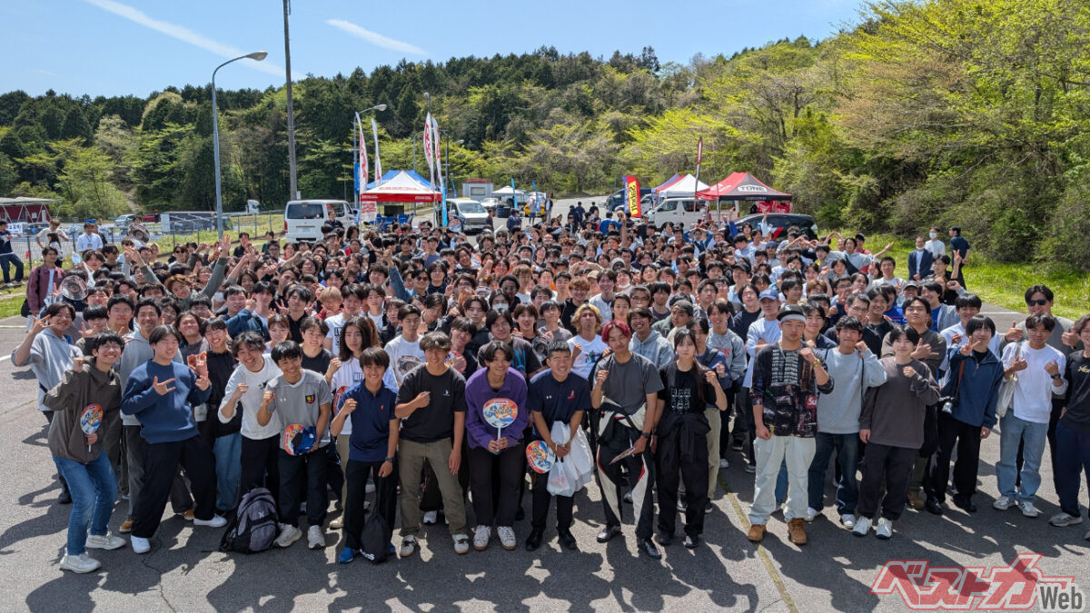 クルマ好きの若者に祝福を!! 16大学350名が富士スピードウェイに集う「自動車部新歓フェスタ2026東日本」開催