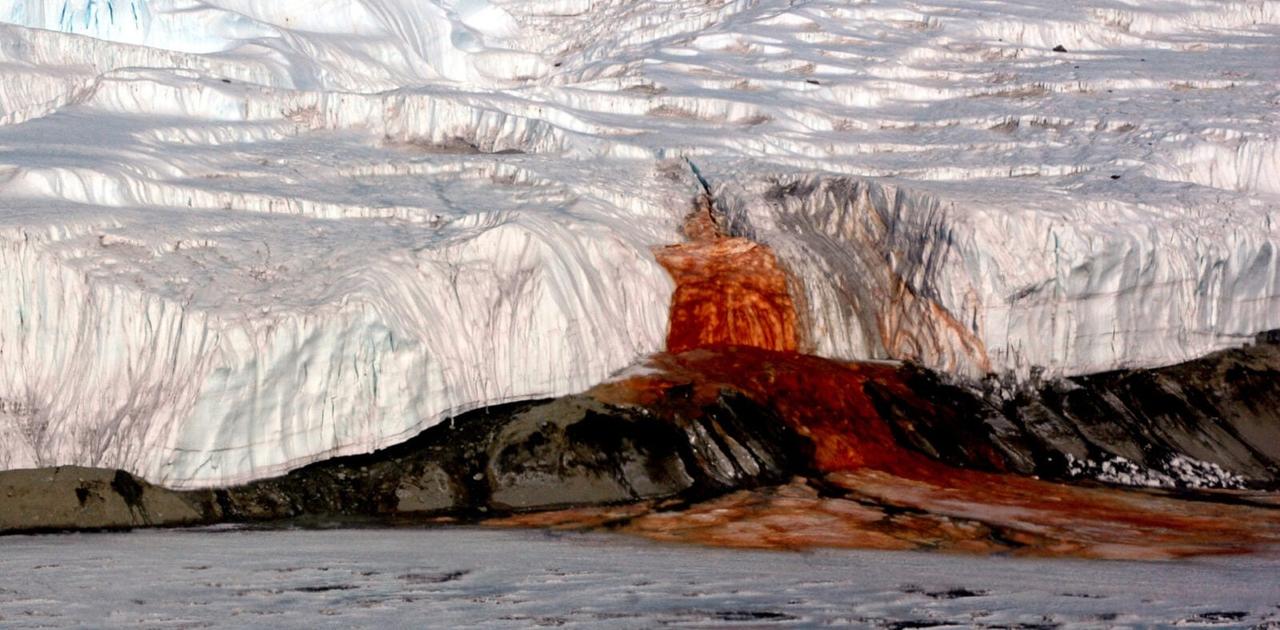 南極にある｢血の滝｣の謎が解明される