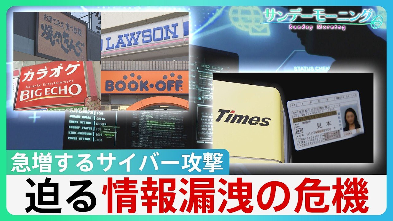 “運転免許証の個人情報が…勝手にお金借りられたら” 急増するサイバー攻撃 迫る情報漏洩の危機 AIで“日本語の壁突破”か【サンデーモーニング】