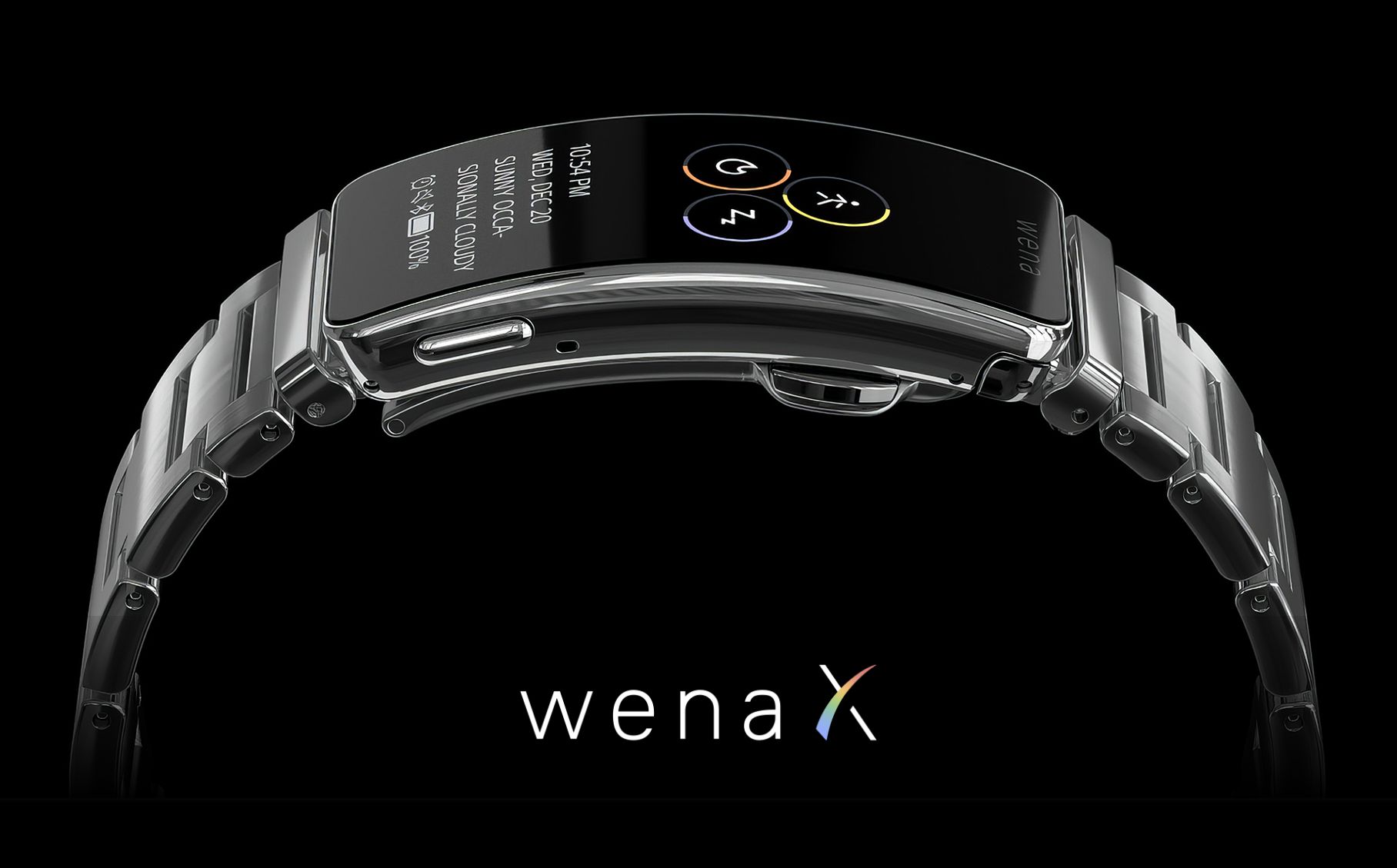 腕時計をスマート化、バンドに付けるウォッチ「wena X」