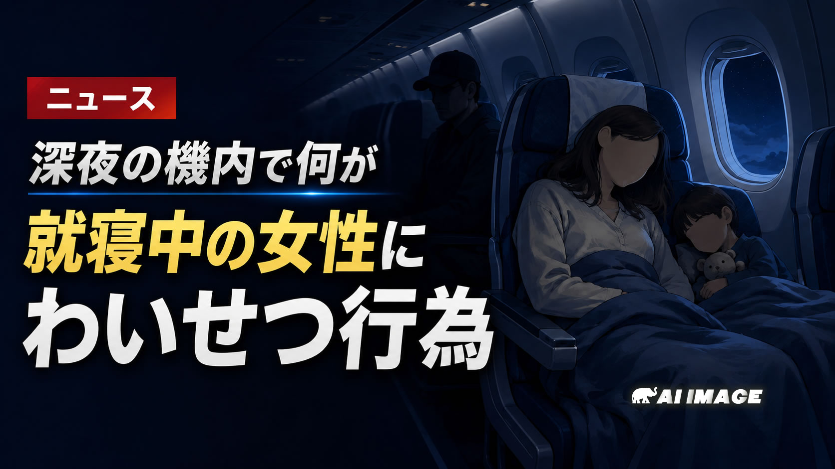 ドバイ発バンコク行き機内で就寝中のタイ人女性にわいせつ行為、男に禁錮3年と報道
