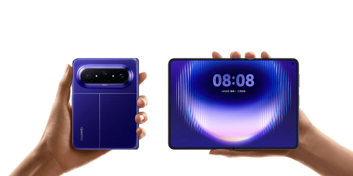 Huawei製折りたたみスマホ「Pura X Max」の詳細スペックが判明、広げた時に横長になる幅広い形状が特徴的