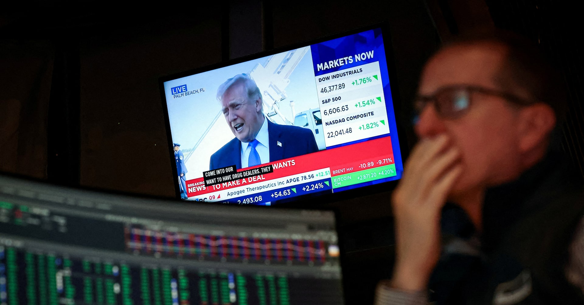 米国株式市場＝大幅続落、ダウ調整入り 中東情勢巡る警戒感で