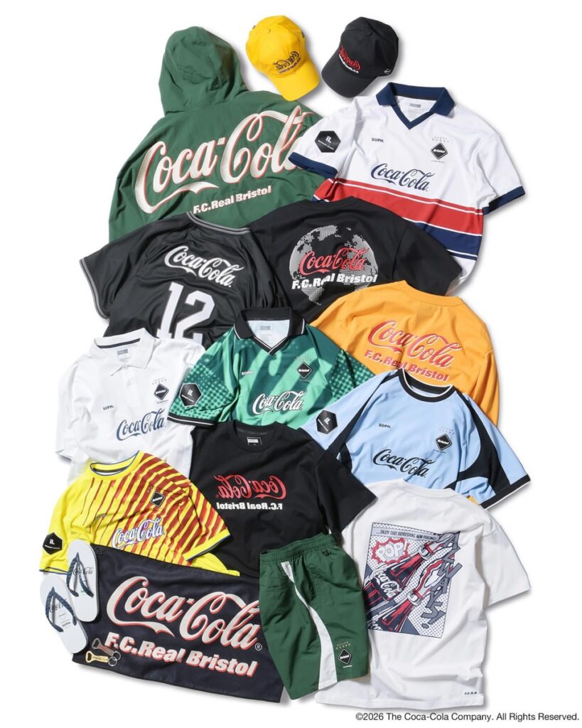 F.C.Real Bristol x Coca-Cola コラボコレクションが国内6月12日より発売