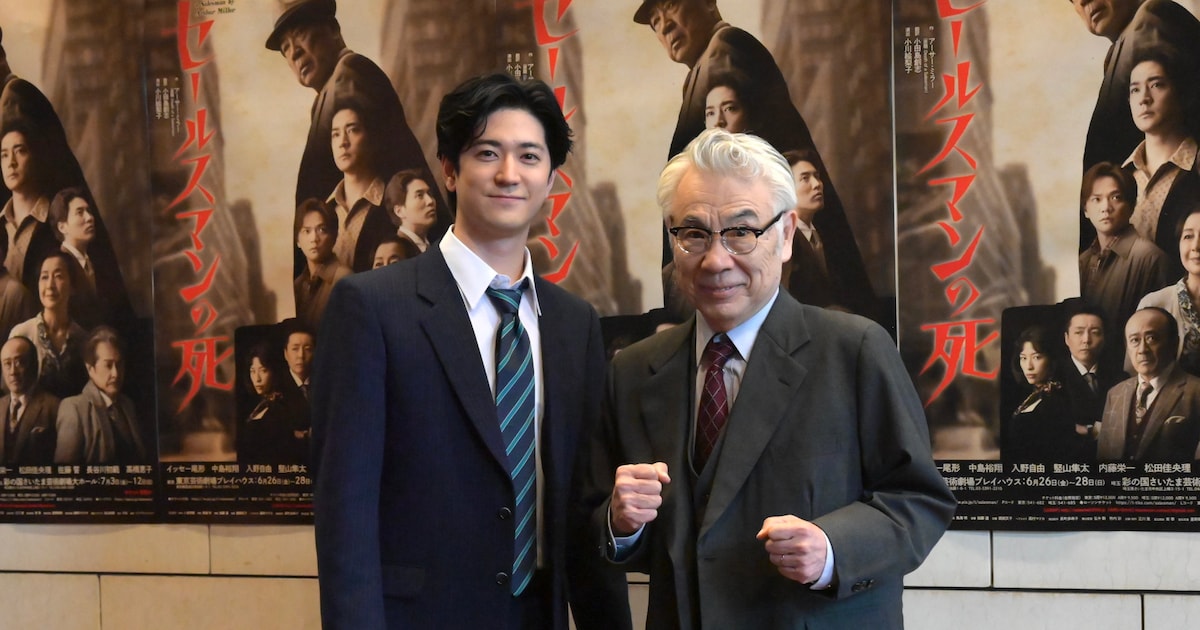 イッセー尾形主演「セールスマンの死」が開幕、中島裕翔「今を生きる人にも届く普遍的な作品」（会見レポート / 舞台写真あり / 写真35枚）