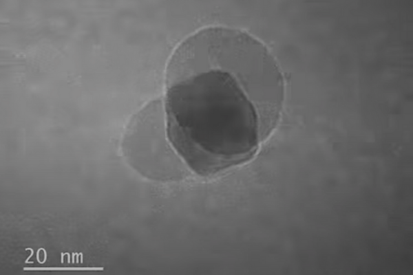 水素原子と酸素原子が反応しナノサイズの水が生まれる瞬間の撮影に成功