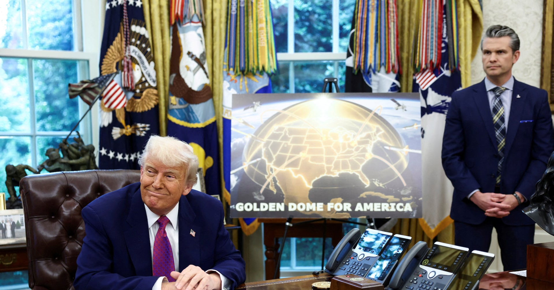 アングル：トランプ氏の「ゴールデンドーム」構想、本格的な宇宙軍拡競争の幕開けか