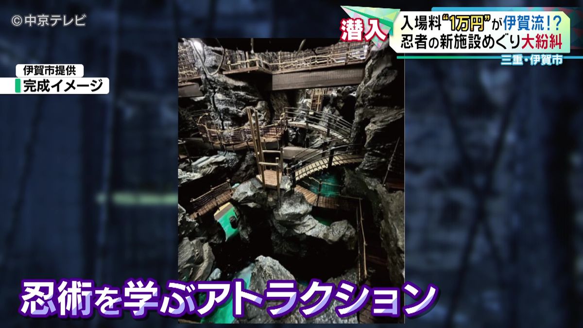 入場料“１万円”!? 忍者の新施設めぐり大紛糾「条例案は全会一致で否決」 記者が施設に潜入 一体どんな施設…!? 三重・伊賀市