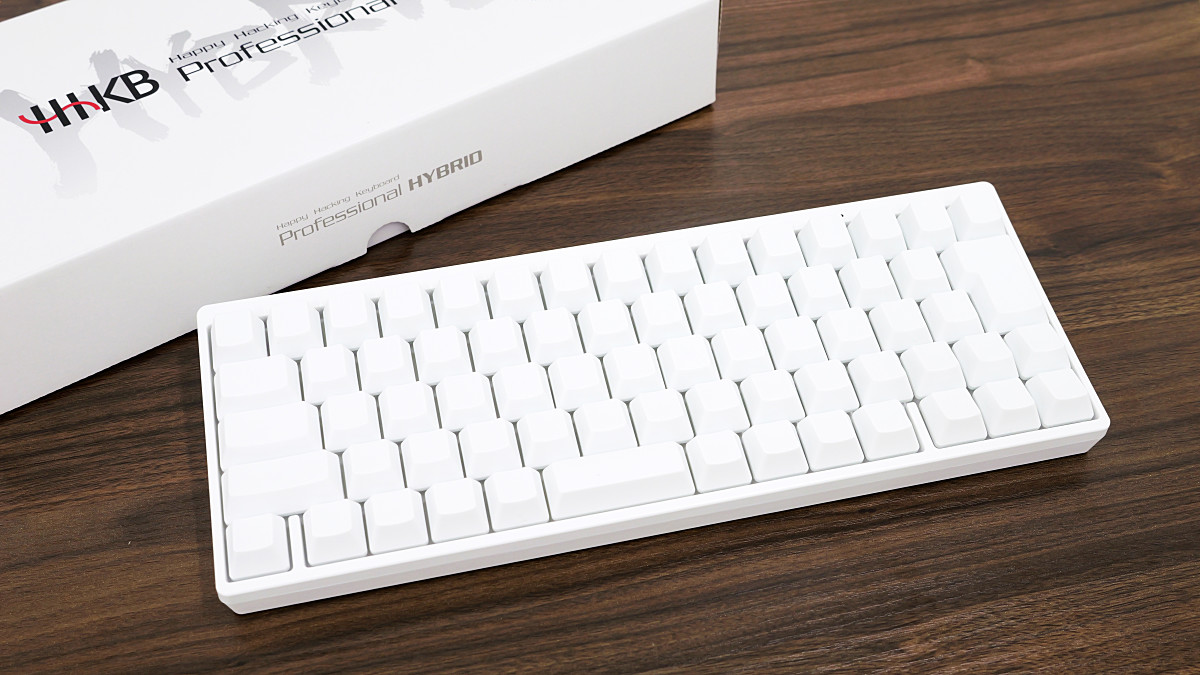 純白の無刻印キーボード「HHKB Professional HYBRID Type-S 雪」の外観＆打鍵音を詳しくチェックしてみた