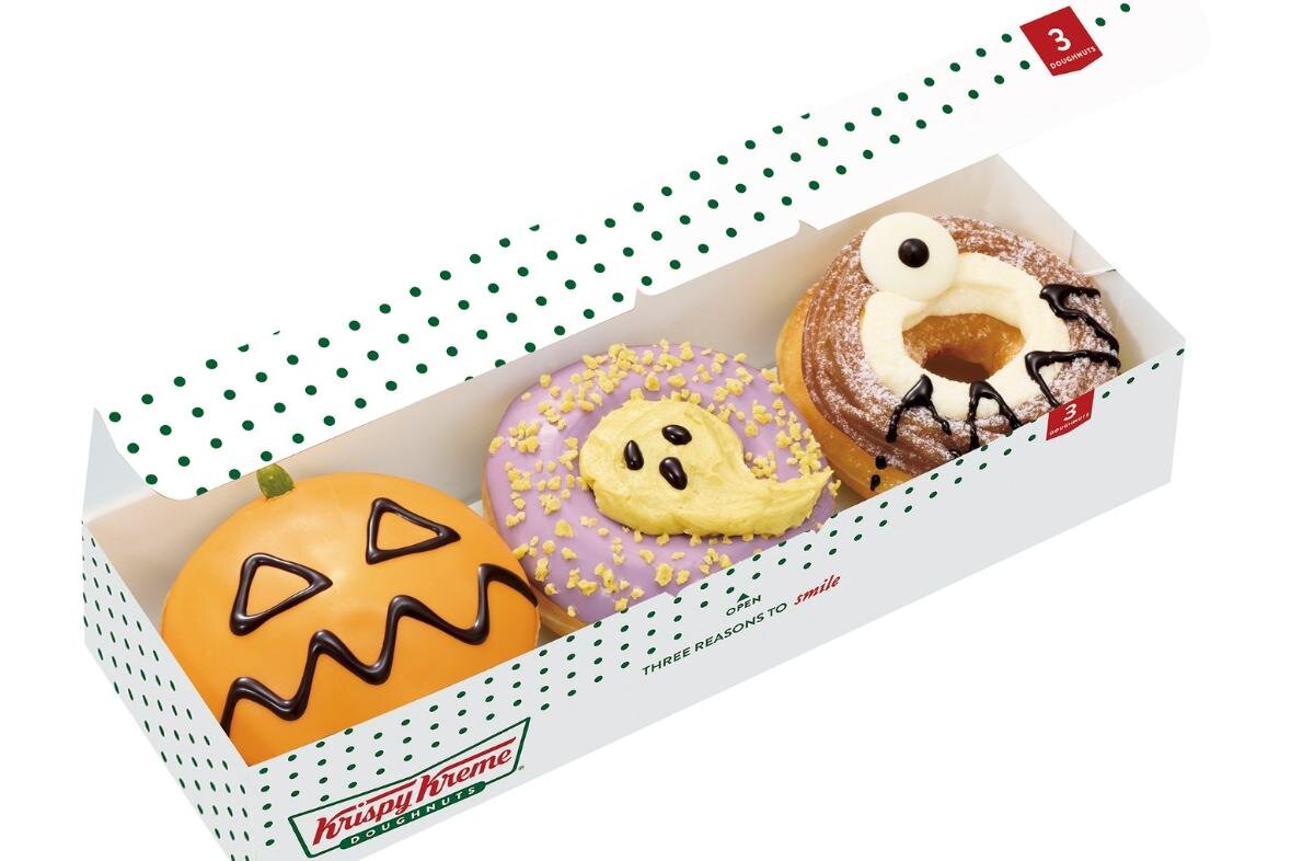 クリスピー・クリーム・ドーナツのハロウィン限定“秋の味覚×おばけ”、スイートポテトやモンブラン風