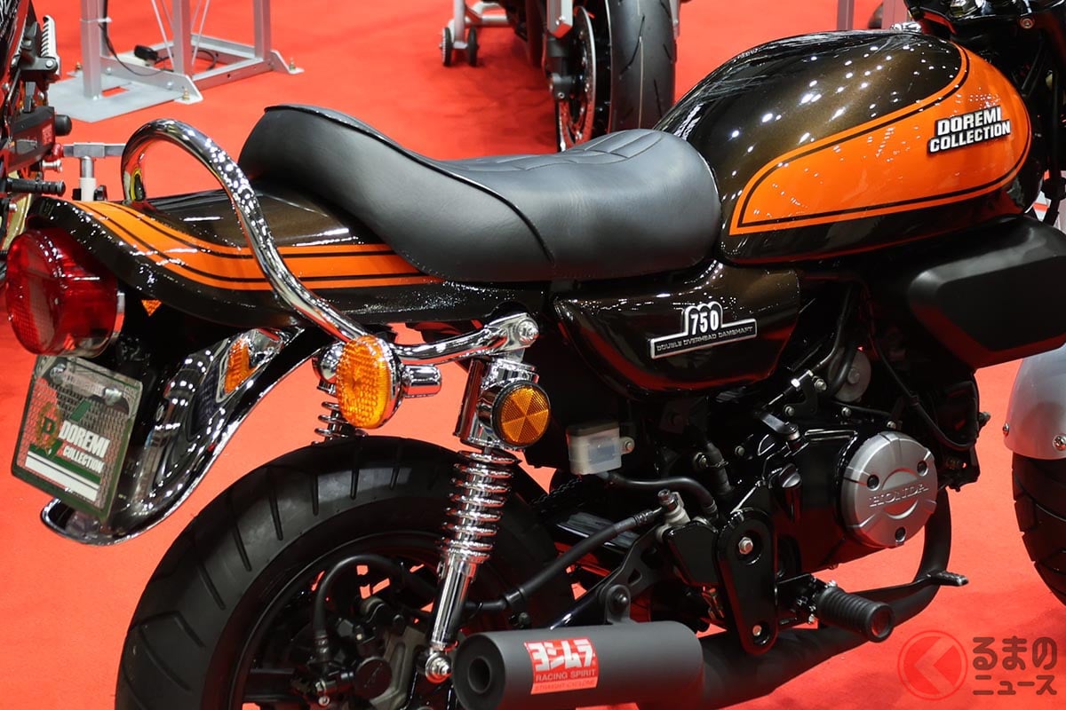 ホンダ「モンキー125」がカワサキ「Z1／Z2」「Z750FX1／Z1000Mk2」風に大変身!? ドレミコレクションが試作カスタム外装を世界初公開！ 反響次第では市販化も