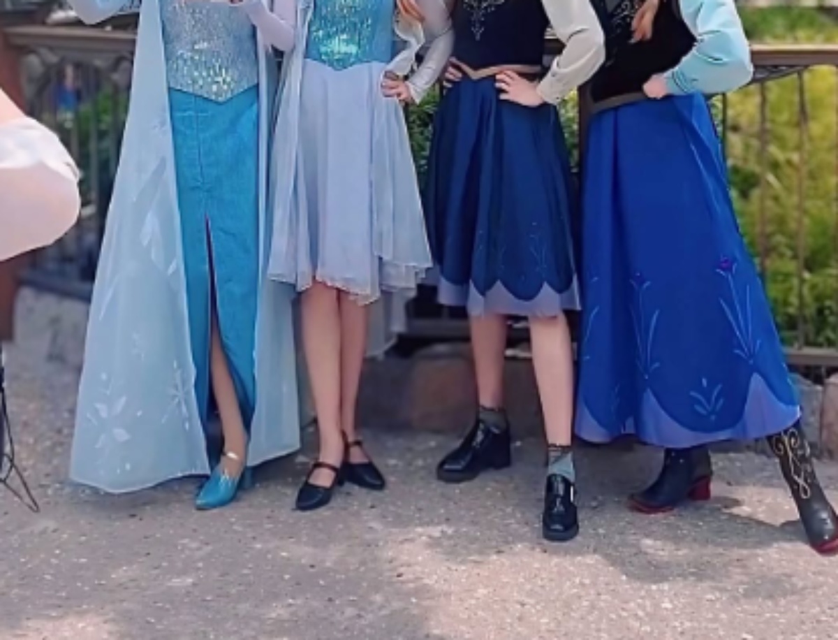“ディズニーガチ勢”の双子姉妹→アナ雪の人気キャラと遭遇したら……「おぉおお」「鳥肌立った」 奇跡の光景が209万再生