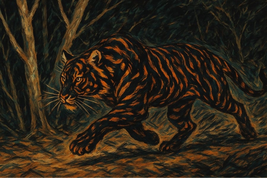 世界で唯一の「ブラックタイガー」がインドの保護区で増加中！実は”危機のサイン”だった