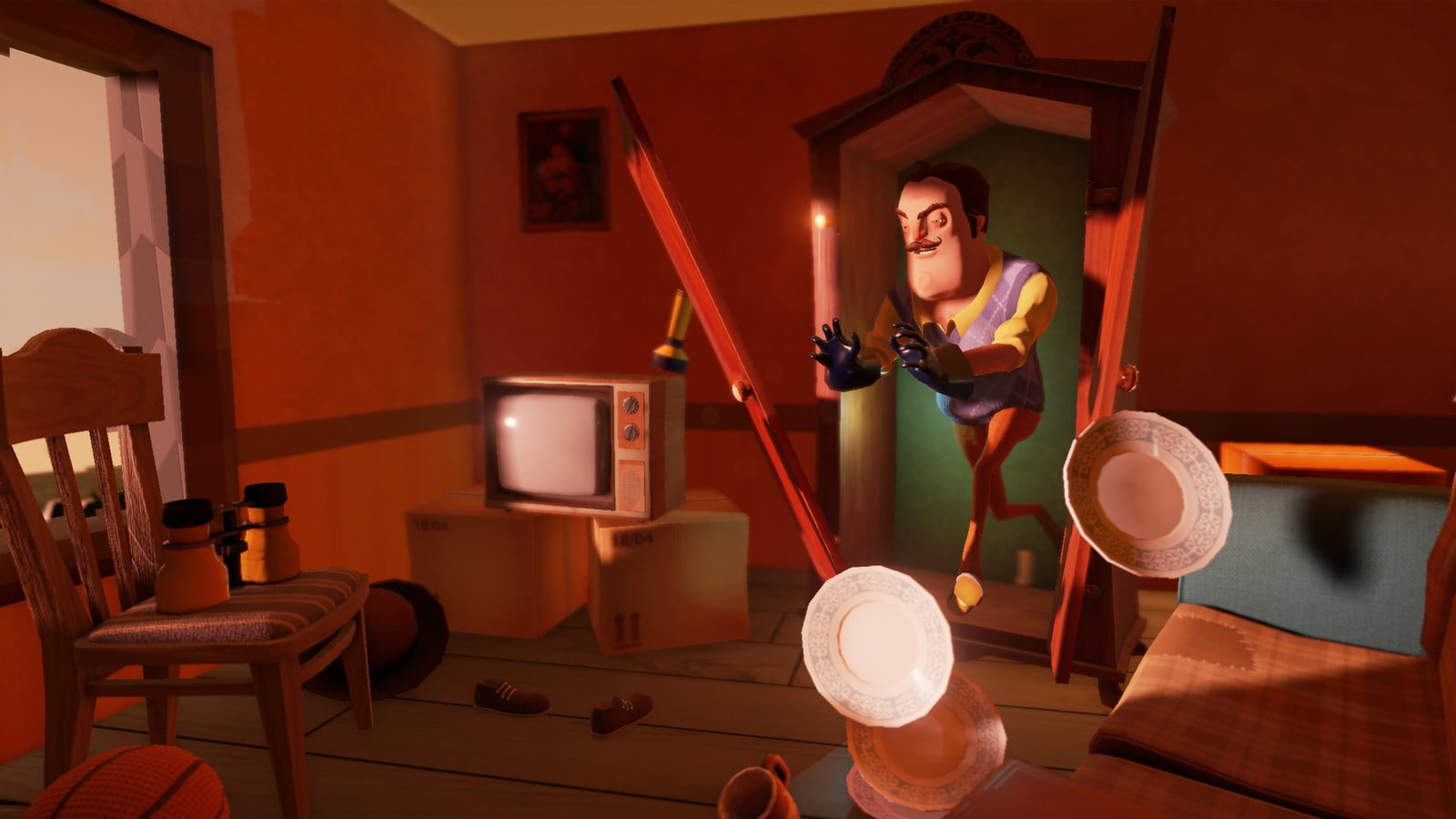 PS5/PS4向け「PS Plusフリープレイ」10月はAI学習おじさんステルスホラー『Hello Neighbor』配布。大量侵略者撃ちまくりシューターも遊べる