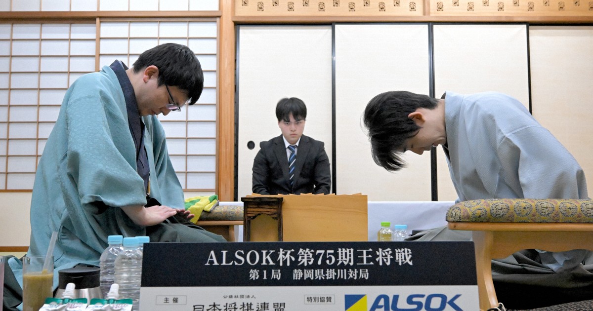 王将戦第1局 永瀬九段先勝 藤井王将とスピード勝負 1分将棋制す