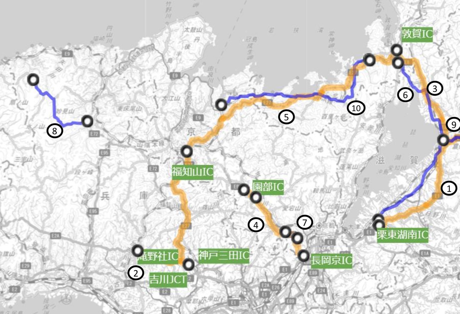 名神や北陸道…大雪で予防的通行止め可能性がある区間と期間 近畿地方整備局など発表
