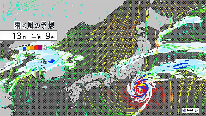 13日は台風23号接近で関東の沿岸部は雨 強風・高波に注意 東海から西は真夏日も