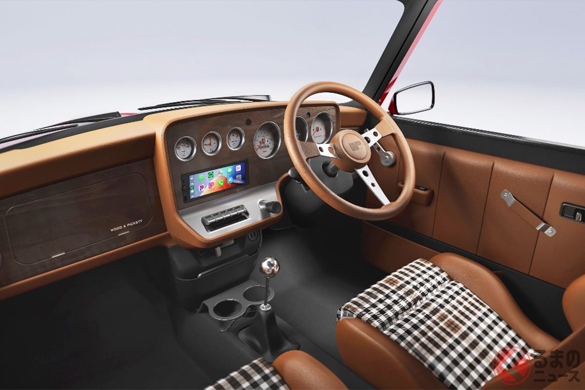 約1500万円！ 新「小さな高級車」発表！ レトロデザイン＆お洒落な「豪華内装」採用！ "馬力2倍アップ"で運転も楽しそう！ 手作りの「ウッド＆ピケット・ミニ by カラム」英国に登場！