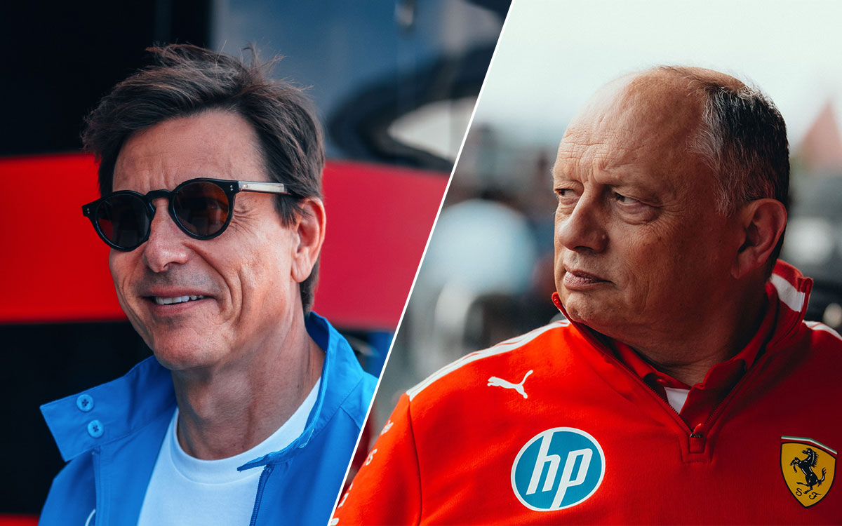バスール、ウォルフの「不正示唆」に反発。F1開発競争を巡る応酬、支出上限が新たな火種に