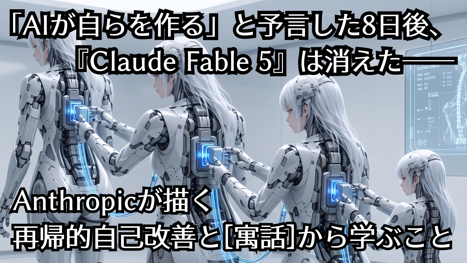 「AIが自らを作る」と予言した8日後、『Claude Fable 5』は消えた――