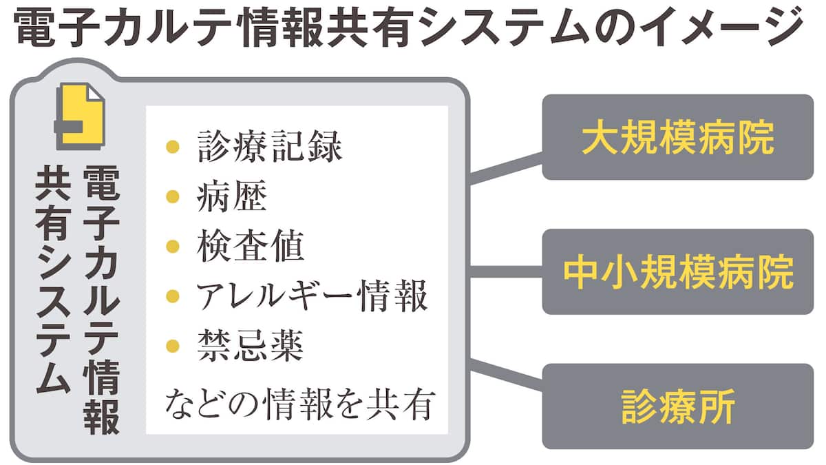 ＜独自＞全国に電子カルテ情報共有網 令和12年度にも基盤構築 普及へ費用軽減がカギ