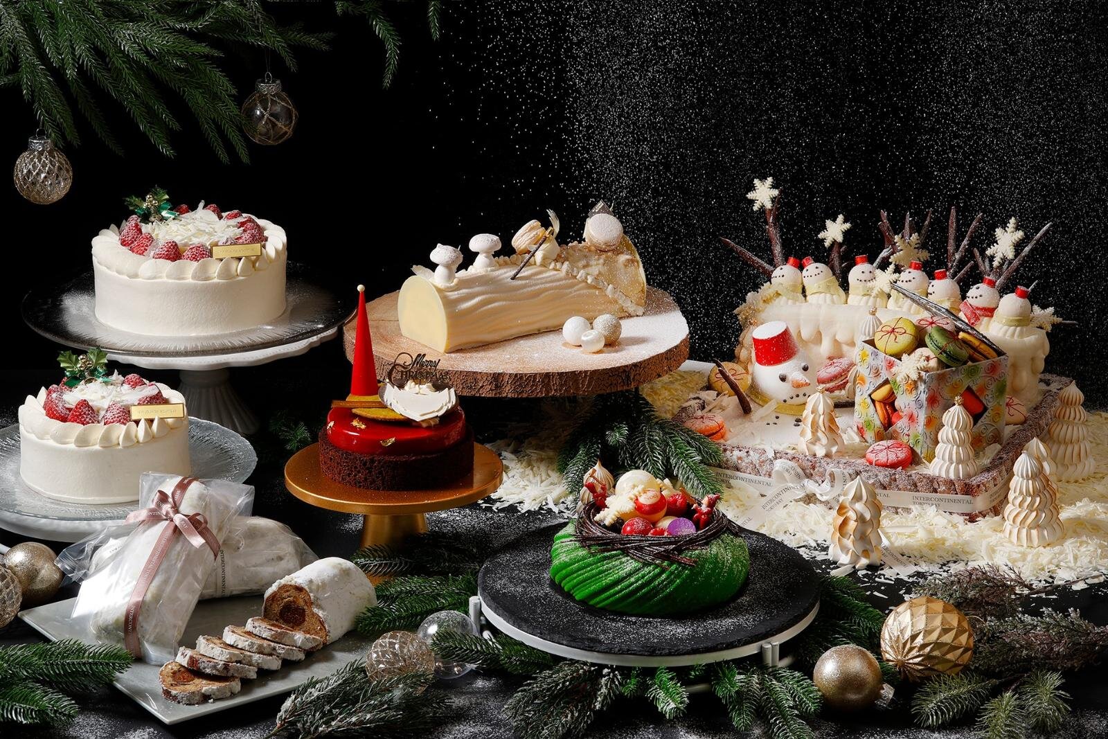 ホテル インターコンチネンタル 東京ベイ25年クリスマス、“サンタ帽”被る真紅のチョコケーキなど