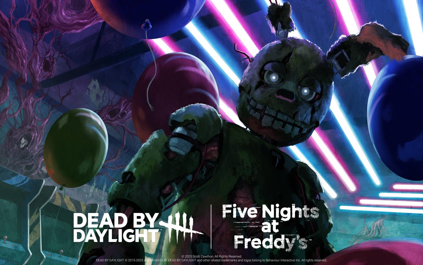 『Dead by Daylight』がなんと『Five Nights at Freddy’s』とコラボへ。スプリングトラップが新キラーとして、霧の森にやってくる