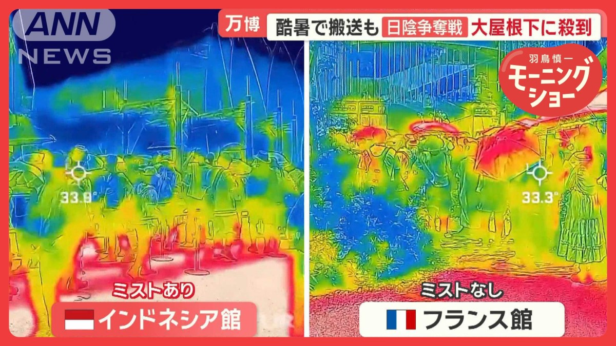 大阪・関西万博会場「フィリピンより暑い」酷暑で搬送も…日陰争奪戦 大屋根下に殺到