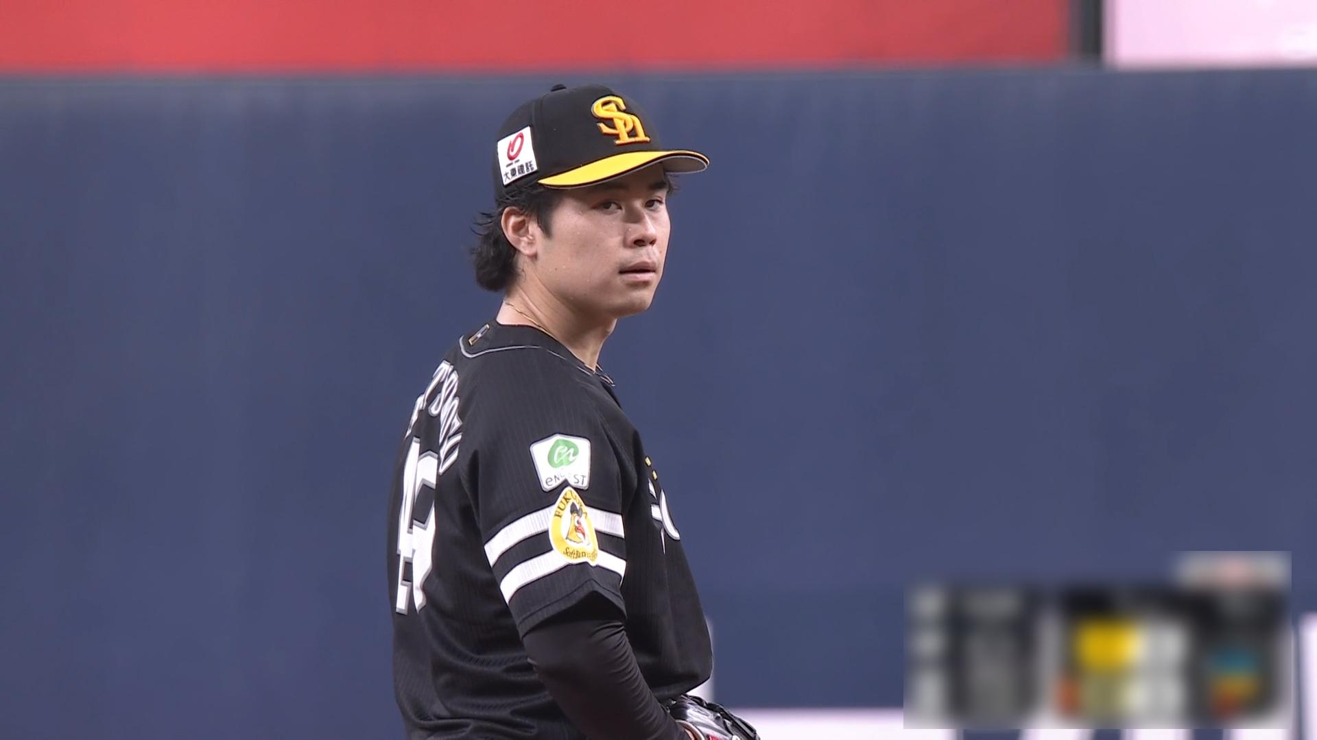 松本晴が6回6奪三振2失点で9勝目 先発全員安打の鷹がカード勝ち越し【8/30 試合結果】